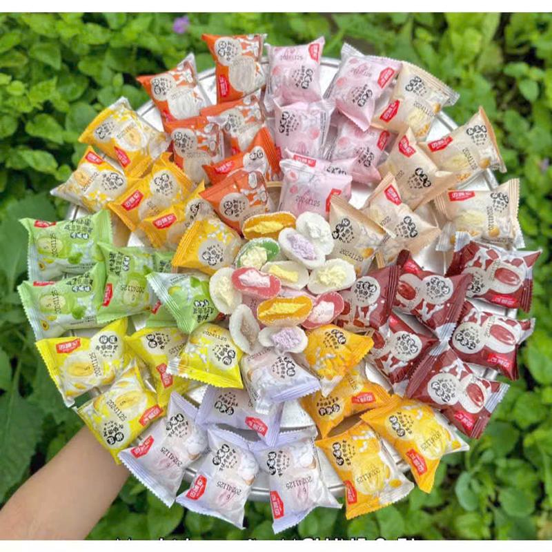   Mix Vị  Bánh Mochi Kem Sữa Vị Sầu Riêng Khoai Môn Đậu Nành Đủ Vị Phủ Dừa Đài Loan Kem Lạnh - Snack Food 