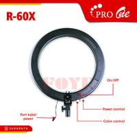 Gambar LED Bi-Color 19 Inch Ring Light Pro One R-60X dan Light Stand GL-200 Lampu Putih Handphone Kuning Tripod Holder Ringlight - R-60X + GL-200 dari Foyu Photo Kota Makassar 4 Tokopedia