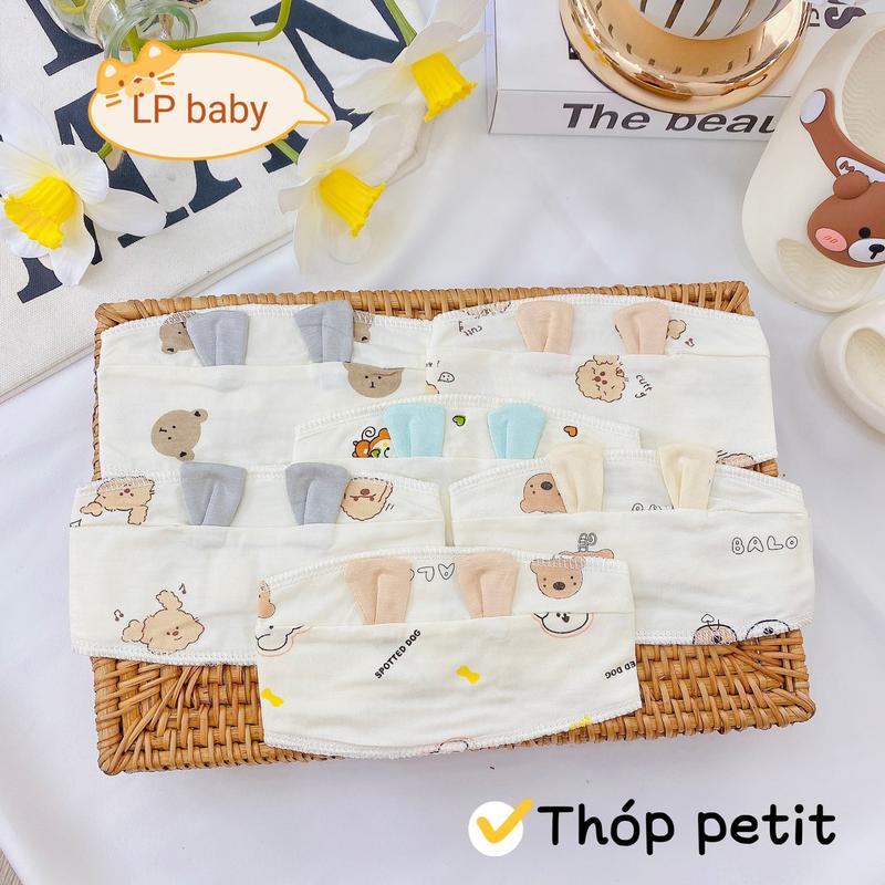  Combo 3 5 Che Thóp Cho Bé Sơ Sinh Thun Lạnh Petit Mềm Mịn Họa Tiết Dễ Thương CT10 