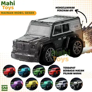 Mahitoys Mainan Mobil Diecast 1:64 Gesek Percikan Api Tanpa Baterai dengan Bodi ABS