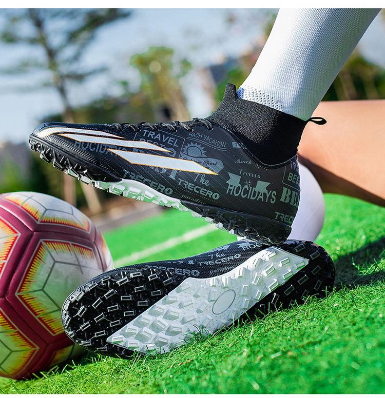 Product Introduction of Soccer Shoes Men's Adult Sports Soccer Shoes Long Broken Nail Training TF Boy Student Professional Short Studs Youth Sneakers 22