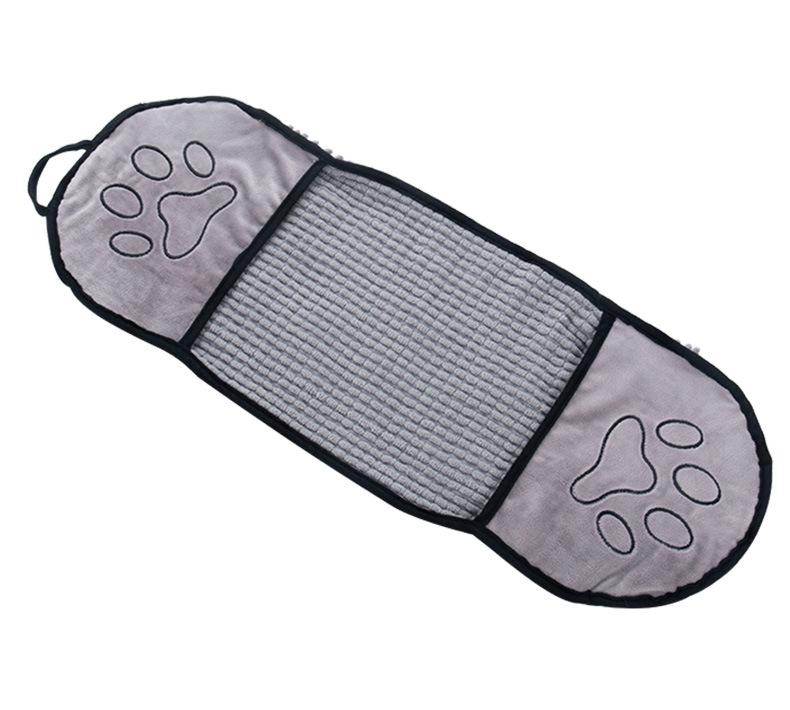 Product Introduction of Soft Dog Bath Robe Towel Quick Dry Pet Towel Fiber Absorbent Cat Bath Towel Convenient Pet Cleaning Washcloth Dog Accessories 10