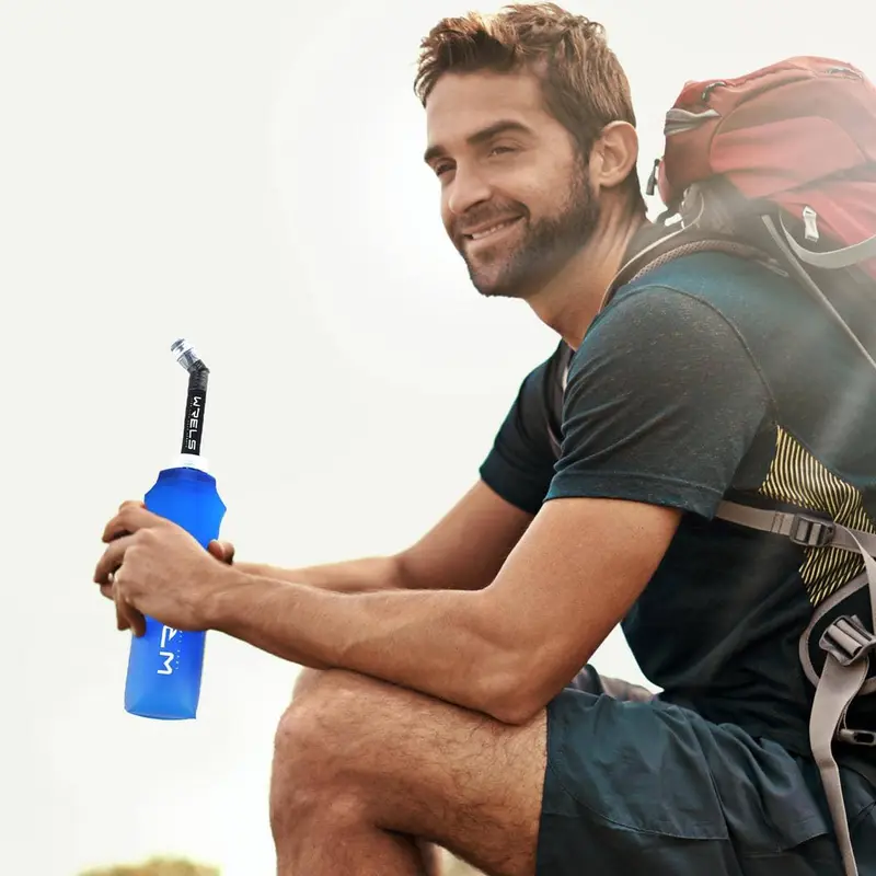Foldable Sports Water Bottle, 1 Count Portable PP Lightweight Sports Drinking Bottle, Sports Water Bottle for Outdoor Hiking, Back To School Supplies, Camping Accessories, Water Cup, Sports & Outdoor Accessories, Valentine's Day Gift, Travel Accessories 6