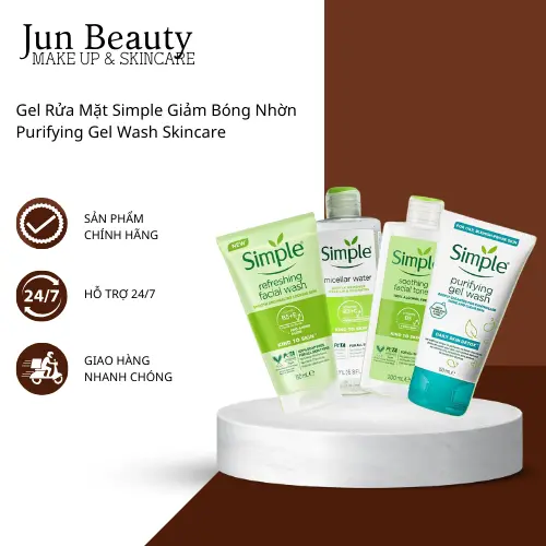 Gel Rửa Mặt Simple Giảm Bóng Nhờn Purifying Gel Wash Skincare