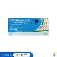 Gambar CETIRIZINE HEXPHARM 10 MG BOX 100 TABLET dari Apotek Raka Farma by GoApotik Kab. Tangerang 1 Tokopedia
