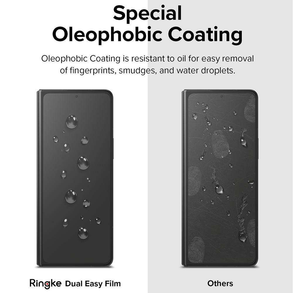Ringke Galaxy Z Fold 4 Screen Protector Dual Easy Film - (2Pack) D2E047