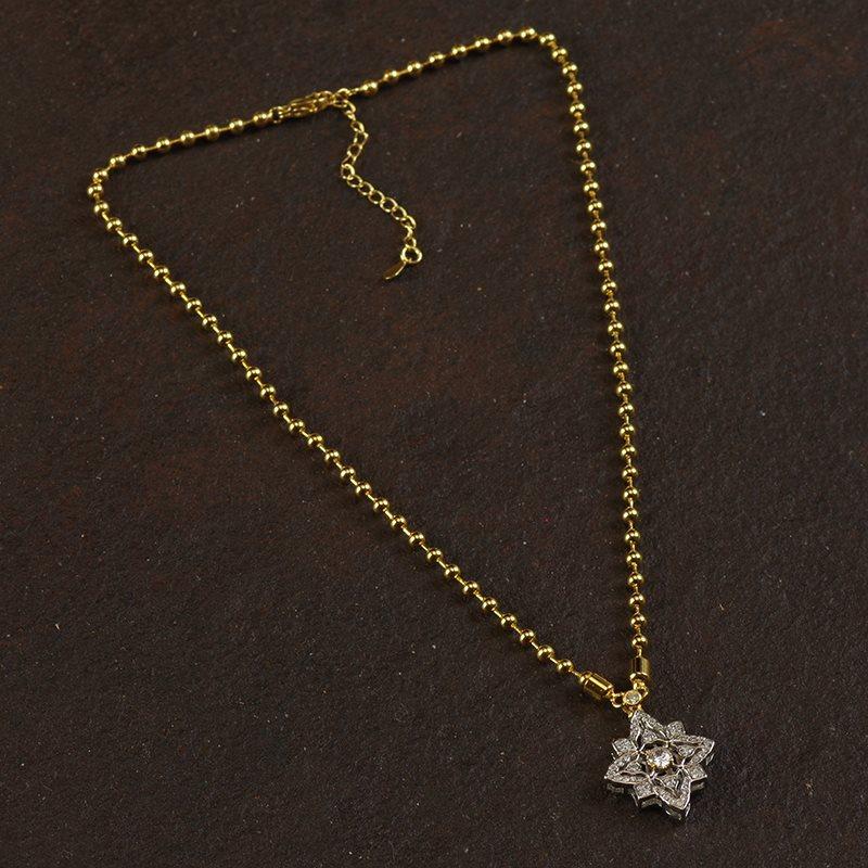 J43 Italian Court Style Brushed Zircon Natural Tiger Eye Crystal Vintage Hong Kong Style Necklace Ring 5