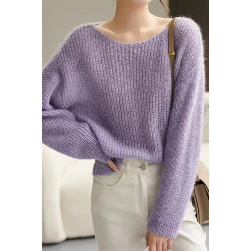 Round Neck Lace Knit Top - 5 Colors Available