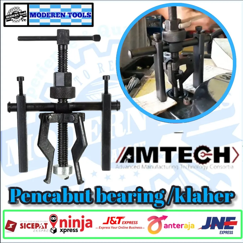 AMTECH Pilot Bearing Puller - Treker Cabut Bearing Dalam Motor diameter 12-38 mm
