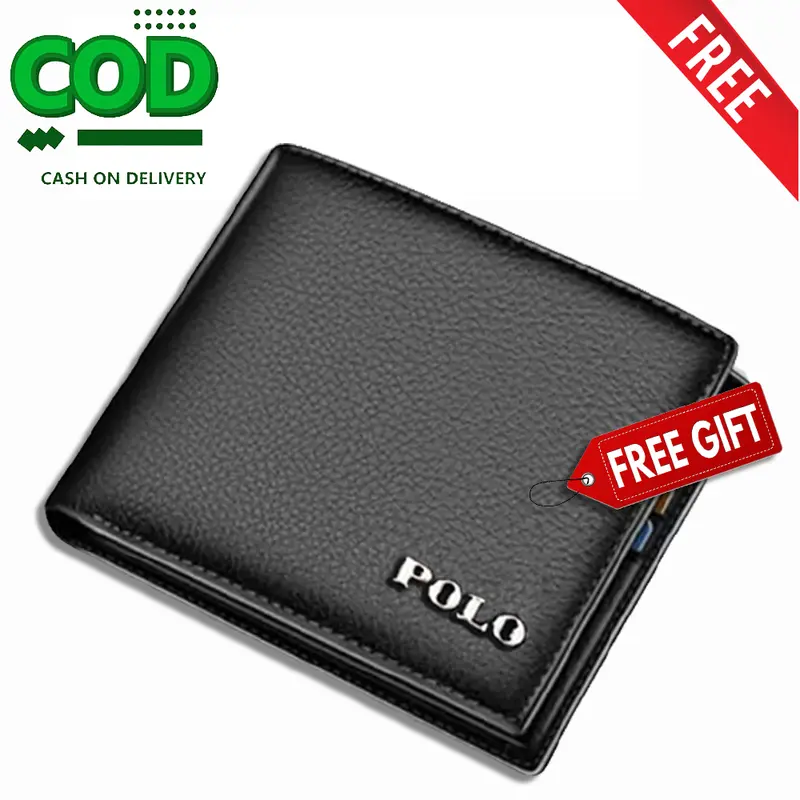 8.8 BIG SALE!! BELI 1 DOMPET PANJANG KULIT + GRATIS 1 DOMPET PENDEK KULIT Dompet Panjang Kulit Fashion Pria Dompet Pria Keren Dompet Hitam Kulit Dompet Pria Mewah Dompet Cowok  Dompet Kulit + Box 1