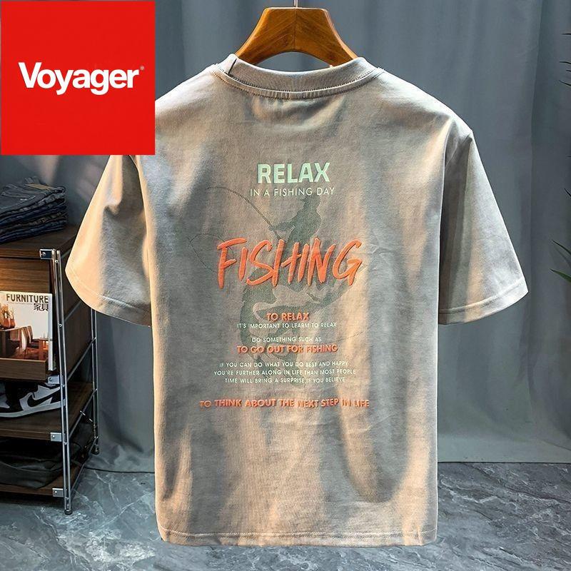 Quần Áo Nam, Tay Ngắn Mùa Hè, Voyager Store, Sang Trọng Giá Cả Phải Chăng, Ôm Sát, Tay Lửng Áo, Thương Hiệu Thời Trang Ins Áo Phông, Áo Thường Ngày, Dành Cho Nam Giới 0
