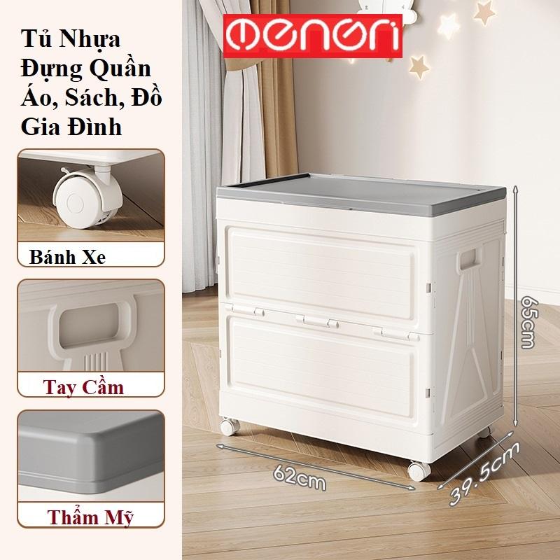 Tủ Nhựa Đựng Quần Áo Cỡ Lớn - Thùng Đựng Chăn Ga Gối Đồ Chơi Gấu Bông Gấp Gọn - OENON
