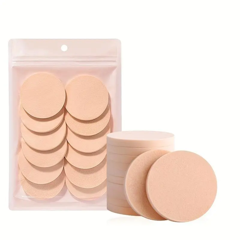 Soft Makeup Sponge Puffs, 12pcs/set Dry & Wet Use Makeup Sponge Puffs, Facial Makeup Tool for Women & Girls
