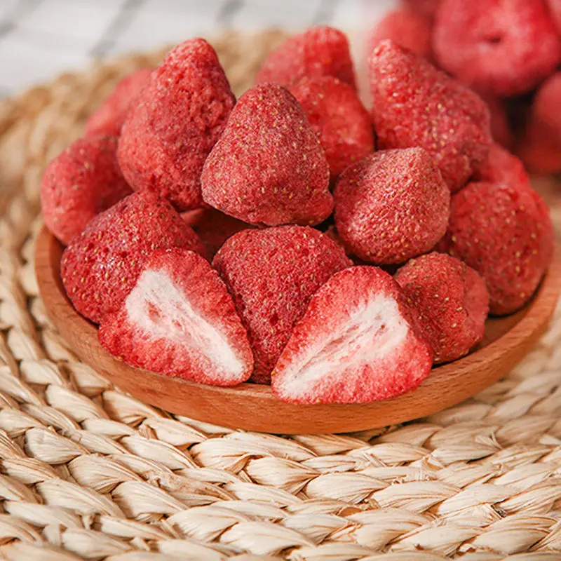 (tặng 50g sc khô) 200g Dâu Tây Sấy Khô Giòn Thăng Hoa - Ăn Vặt Hai Lâm - Ăn Vặt Đà Lạt Ngon Miệng Chua Ngọt Dễ Ăn,Snack Thực Phẩm Ăn Liền Food Thức Ăn trai cay say kho - Xmas - Tết 8