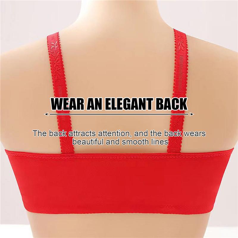 Product Introduction of Button Embroidery Brassiere Bralette Wireless Underwear Women's Bras Seamless Floral Push Up Bras Wireless Front Comfy Lingerie 28