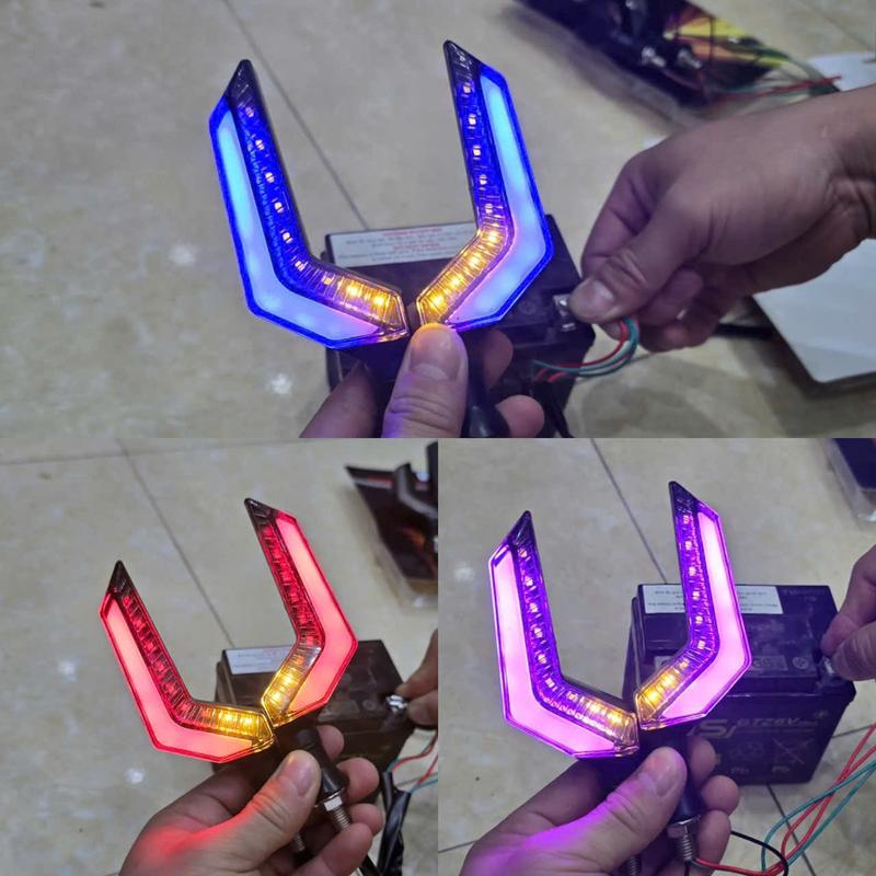 1 Cặp Đèn xi nhan Led  chữ Z audi thời trang Đủ màu(nguồn 12V).... Phụ Kiện Phụ Tùng