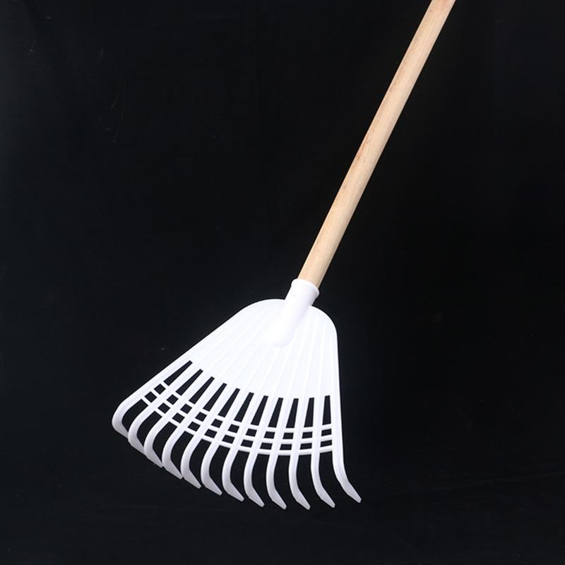 Gardening Hand Rake Tools 12 Tooth Leaf Rake Agricultural Plastic Grass Rake 3