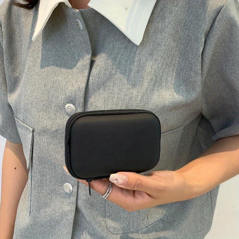 Product Introduction of Headphone Bag, Data Cable Bag, Mobile Phone Charger Bag, Mini Square Bag, College Dorm Essentials Storage, Headphones Case, Storage Bag for Wireless Earphones 5