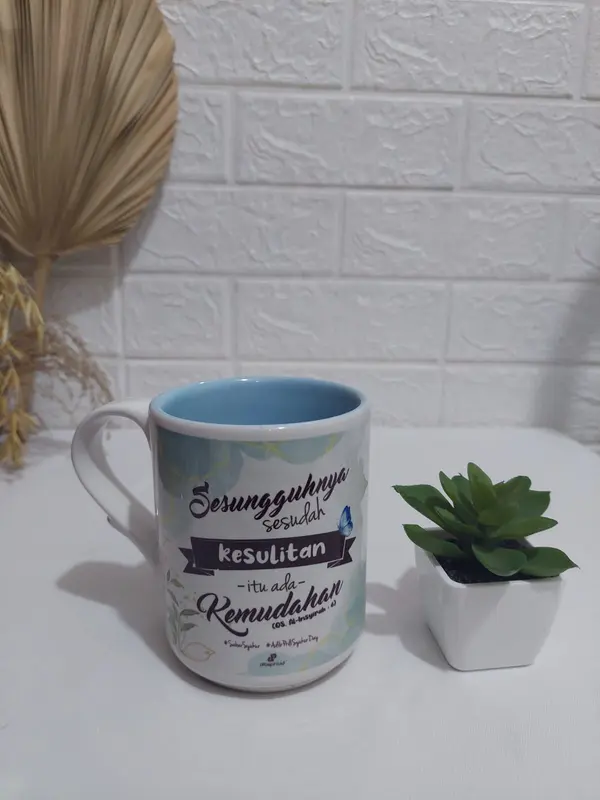 Mug Warna (Free Custom Nama, Desain, & Quotes) 4