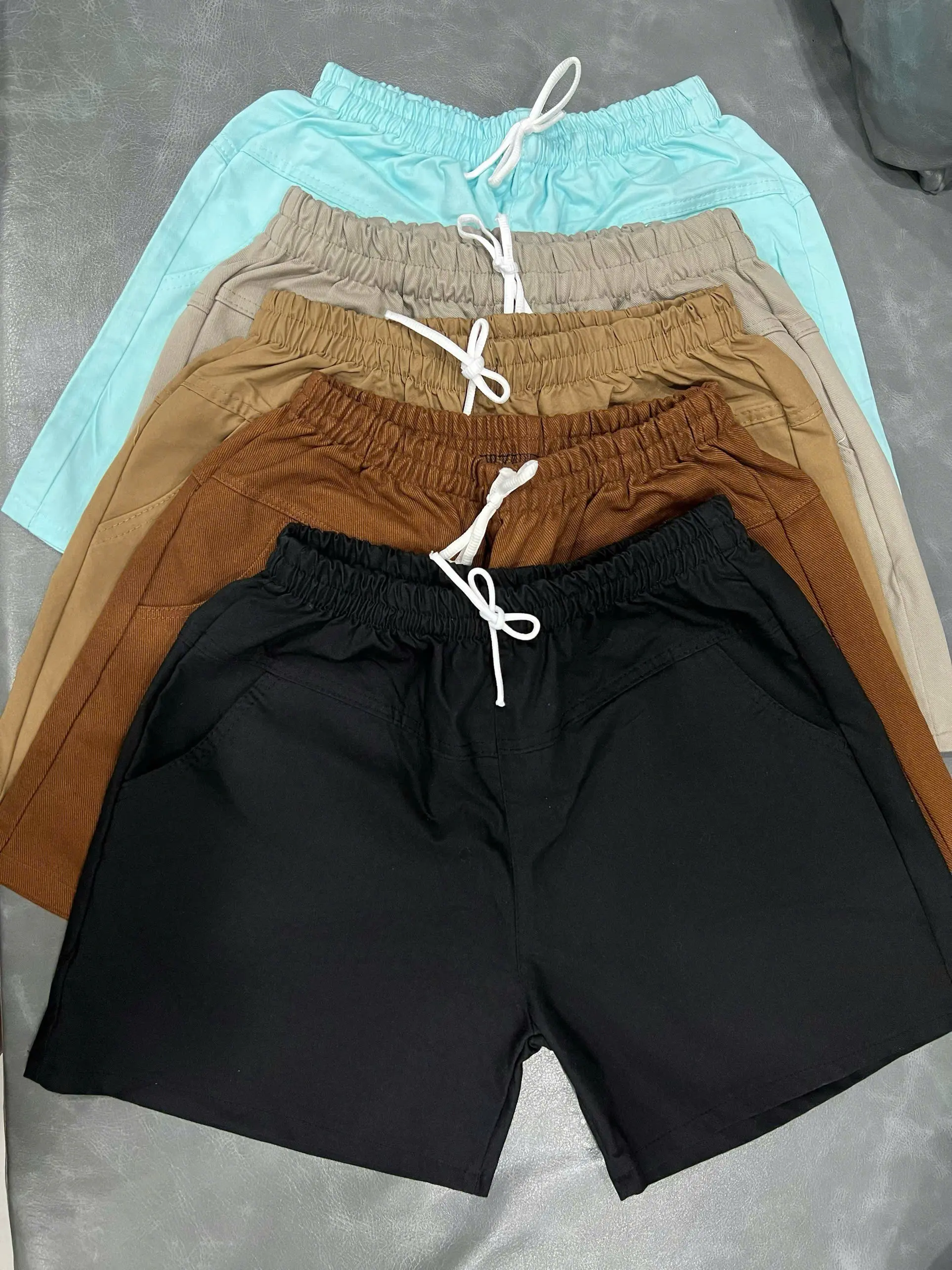 Quần đùi kaki nữ, lưng thun vải đẹp hàng nhiều màu, quần short nữ lưng cao ống rộng, có túi tôn dáng quần  short
