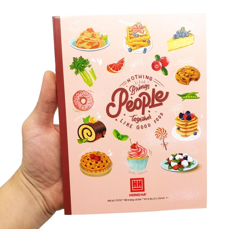 LỐC 10 QUYỂN Vở HỒNG HÀ Class Foody 4 ô ly 96 trang - 0310
