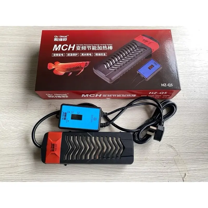 ￼Sưởi bể cá OU GECAI HZ Q5 300W/500W/800W/1000W chống giật nổ, có điều khiển. 1