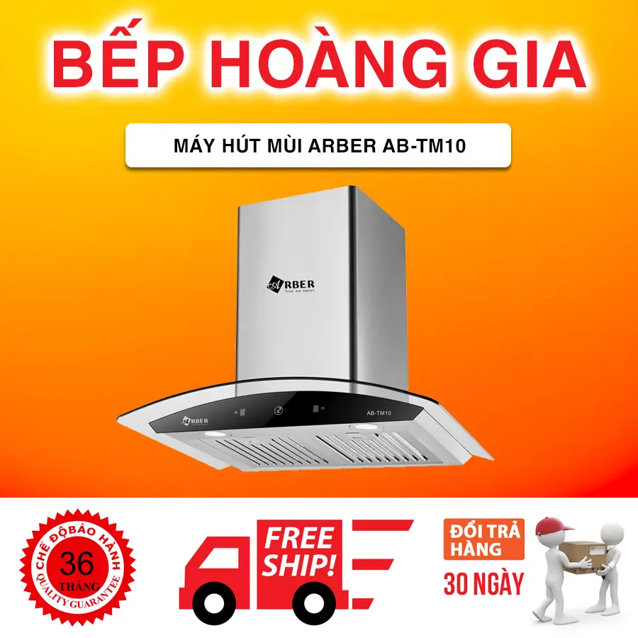 Máy Hút Mùi Arber AB-TM10 Smart công nghệ vẫy tay cảm ứng siêu đỉnh