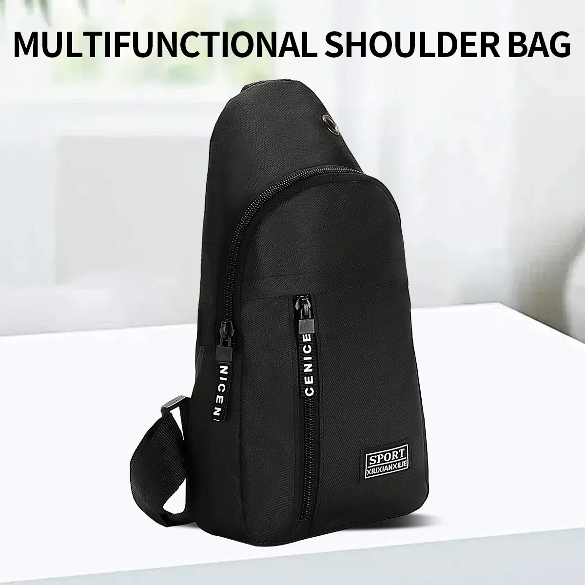 Men's casual lightweight multifunctional one-shoulder waist bag business shoulder bag messenger bag chest bag