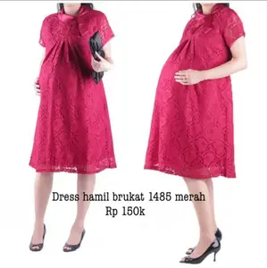Dress Hamil Dan Menyusui Pesta Brokat 1485