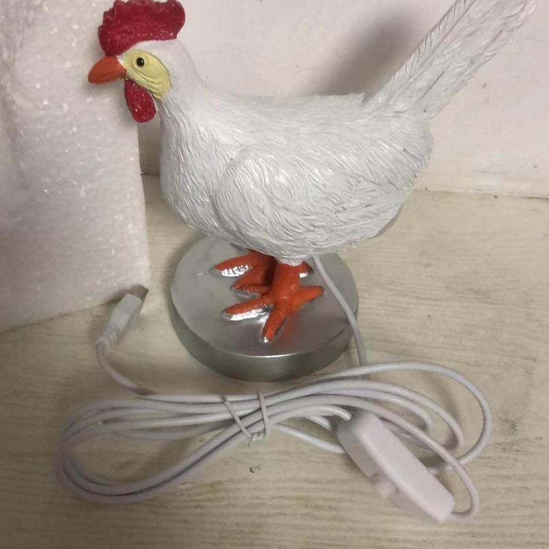 Chicken Design Desktop Decorative Light, 1 Count Cute Resin Animal Design Desktop Decorative Light, Creative Desktop Light for Home Office Decor 6