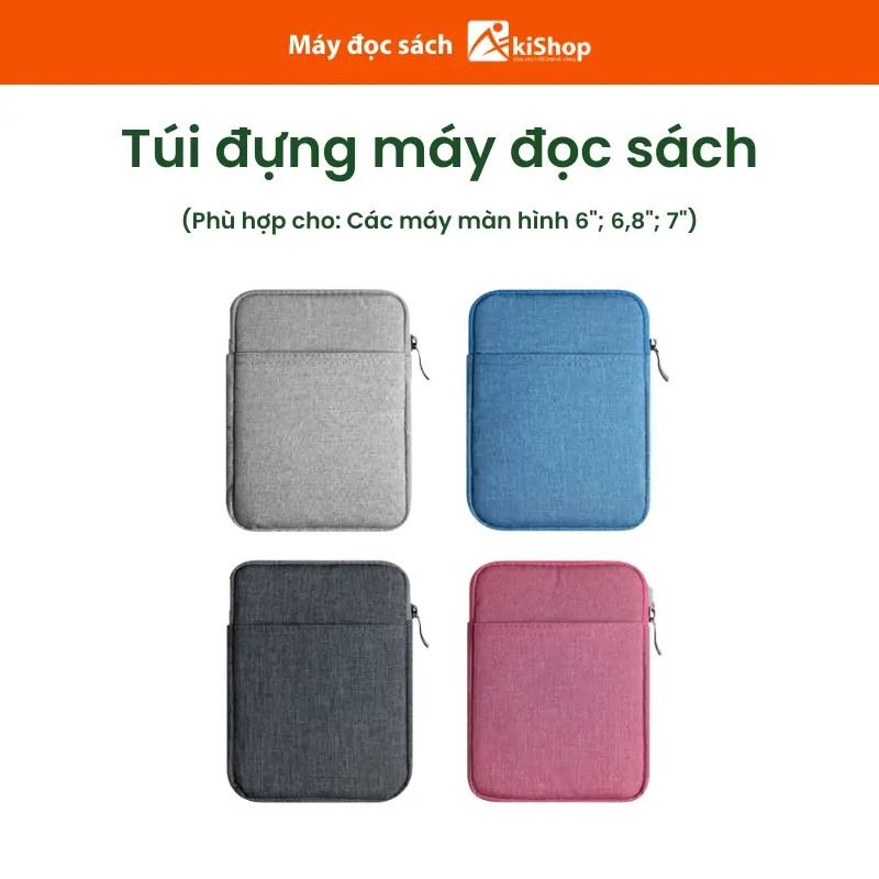 Túi chống sốc cho máy đọc sách 6, 7 inch chính hãng Akishop 0