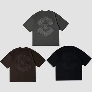 EVILSPIRIT KAOS BOXY HEAVYWEIGHT 16S - CAMEO Bordir Pria Wanita Unisex Pendek T-Shirt