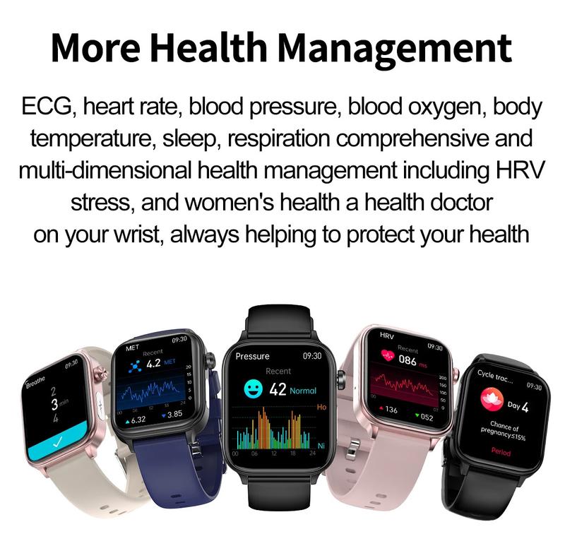 Product Introduction of Jam Tangan Pintar Gred Perubatan, ECG + PPG, Untuk Wanita, Mengukur Glukosa Darah, Lipid Darah, Asid Urik, Kesihatan Haid, Jam Tangan Pintar, Ketibaan Baru Smart Watches 17