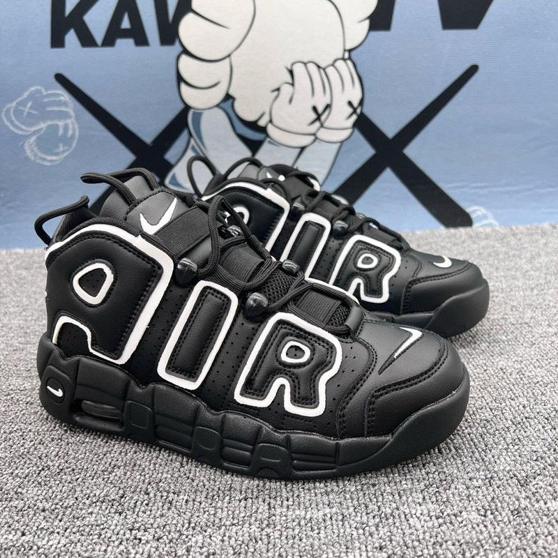 Giày Bóng Rổ, Pippen Air, Thiết Kế Gấu Trúc Toàn Màu Đen, Thích Hợp Cho Học Sinh Nam, Đệm Khí Thường Ngày Hợp Xu hướng Và Dễ Phối Đồ Cho Cặp Đôi Nữ Giày Giày Thể Thao Ins 2