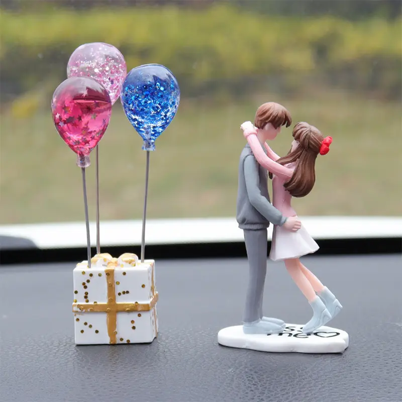 Búp Bê Bảng Điều Khiển Ô Tô, 2 Cái / Bộ, Đồ Trang Trí Nhà Balloon Pha Lê Cặp Đôi Sáng Tạo, Với Ghế Dài, Phụ Kiện Nội Thất Ô Tô, Thích Hợp Làm Quà Tặng Cho Bé Gái Và Phụ Nữ, Mặt Hàng # 469410 4