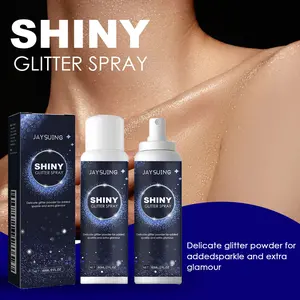 Jaysuing Semprotan Glitter Sorotan Rambut Klavikula Pesta Halloween Kostum Klub Malam Film Sorotan Semprotan Tubuh Palette