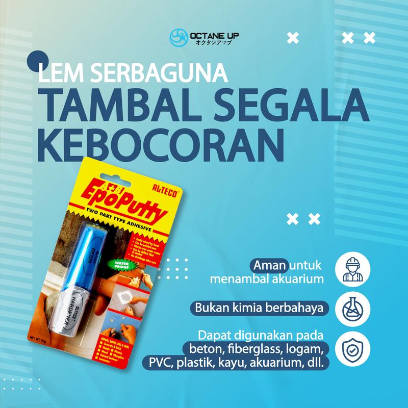 Product Introduction of Lem Alteco Epo Putty 50gram untuk Beton, Fiberglass, Logam, PVC, Plastik, Kayu, dan Akuarium 16