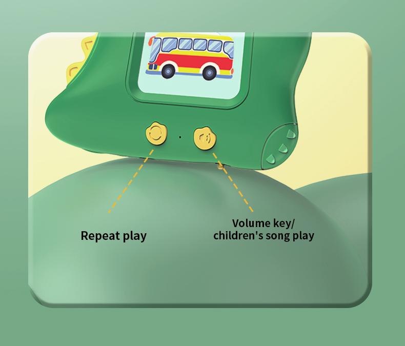 Product Introduction of 2024 Dinosaur Jr card machine Talking flash card children's toys educational plug-in learning machine 7