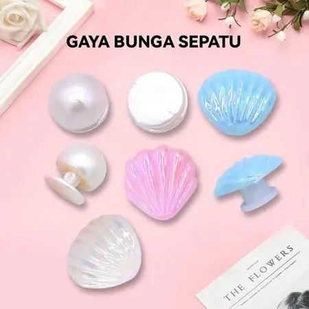 UMINIY Aksesoris Sandal Permata DIY Hiasan Bintan/Aksesoris Sandal Kartun Lucu/Aksesoris Sandal 3D/ Jibbitz Aksesoris Terlaris 2