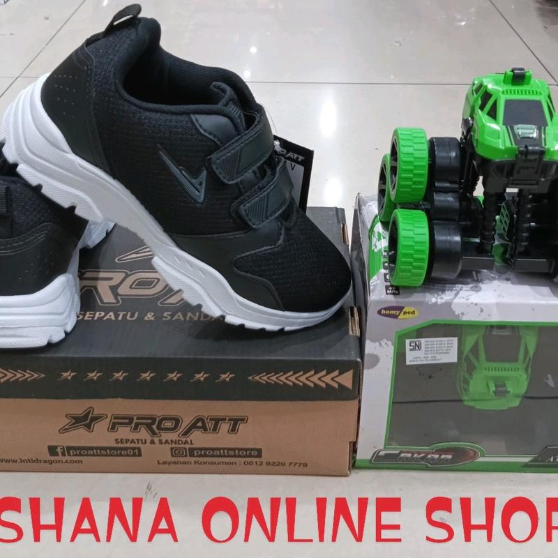 SEPATU SEKOLAH PRO ATT  MODEL MCL 671 V Kreket atau Perekat BERHADIAH MOBIL REMOTE CONTROL CAR 6