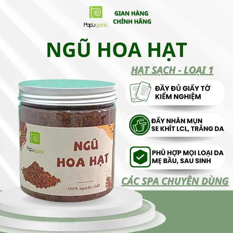 Hũ Ngũ Hoa Hạt Sấy Lạnh Nguyên Chất Đắp Mặt Hapuganic