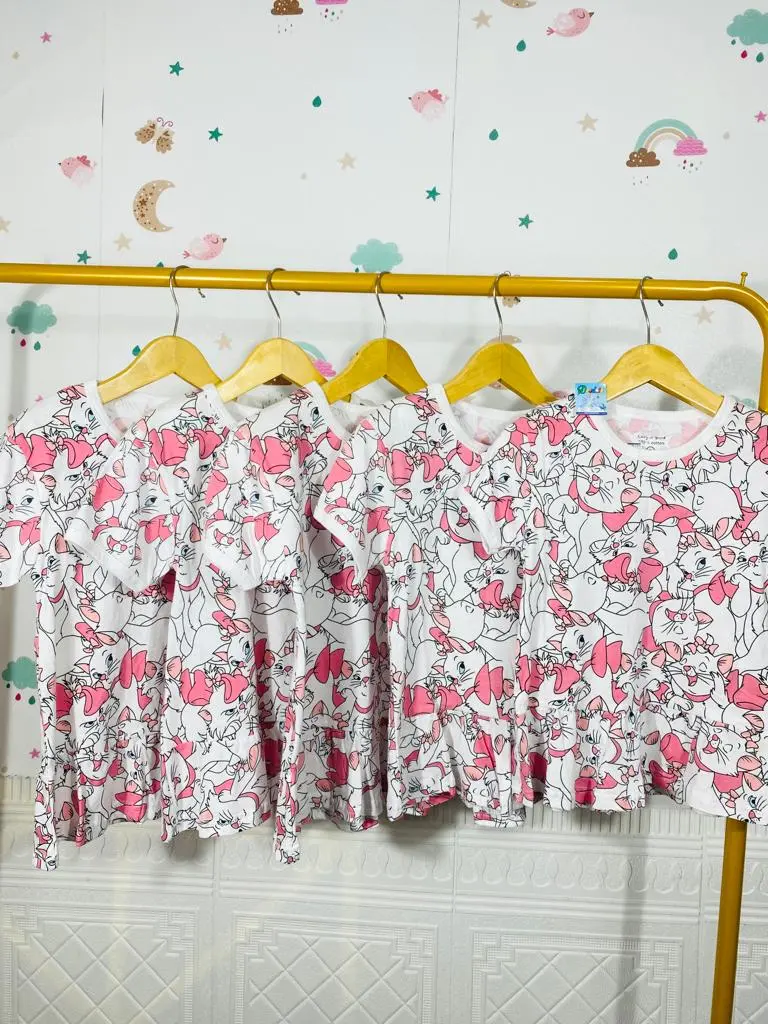 Kaos Rampel Kitty Cat Anak Perempuan