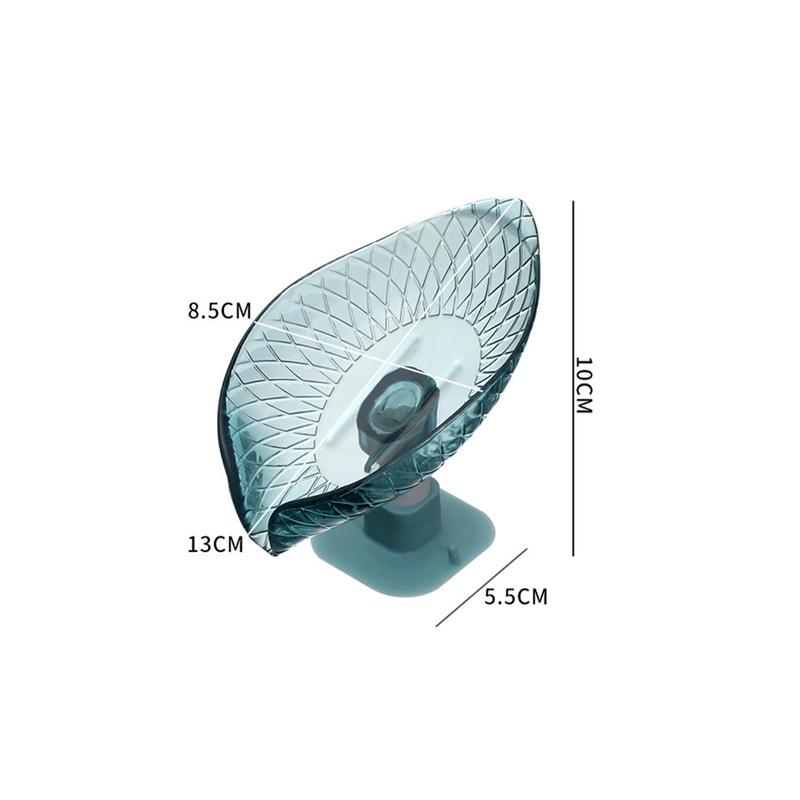 Product Introduction of 1PC Leaf-shaped Soap Box Drain Soap Box Bathroom Shower Soap Holder Dish Storage Plate Soap Storage Tray Bathroom Supplies 16