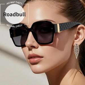 ROADBULLレディースファッション幾何学フレームサングラス,日常使用いのトレンドカジュアルサングラス,アウトドアファッションアクセサリー,人気のあるの製品