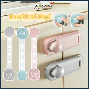 Bevavar Kunci Pengaman Kulkas Baby Safety Lock Kunci Pengaman Laci Lemari