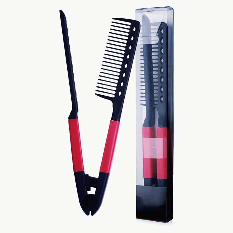 TikTok Shop Straightening Comb For Hair Flat Iron Comb For Great Tresses With A Firm Grip Pink