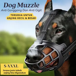 Penutup Mulut Anjing Anti Gonggong Dan Gigit - Dog Muzzle Mouth Cover