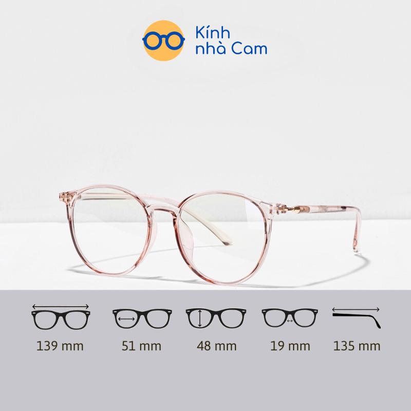 Gọng Kính Cận Tròn Nhựa Dẻo 513 Hàn quốc Kèm Hộp Đựng - Gọng Kính Mắt Tròn Thời Trang nhiều màu siêu rẻ siêu chất lượng
