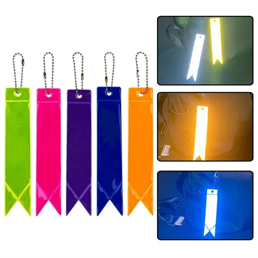 Cycling Night Safety Accessories Adults Children Ornaments Reflectors Auto Decoration Bag Keychain Reflective Keychains Reflective Pendant Car Keyrings Reflective Strip