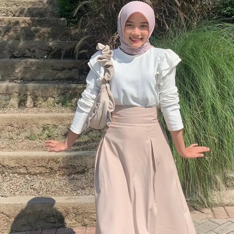 LILY HIGHWAIST SKIRT - Rok Basic Polos - Rok Korean Style 0